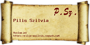 Pilis Szilvia névjegykártya